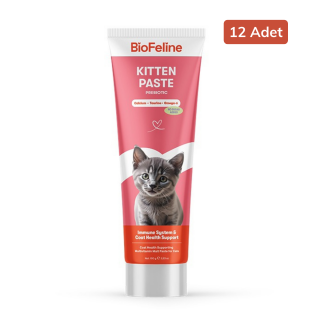 BioFeline Yavru ve Hamile Kediler için Malt Macun 100 gr 12 Adet