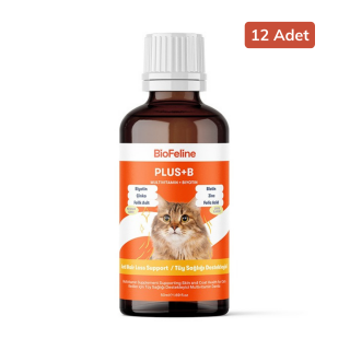 BioFeline Kediler için Biotinli Damla 50 ml 12 Adet