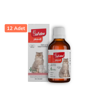 BioFeline Kediler için Biotinli Damla 50 ml 12 Adet