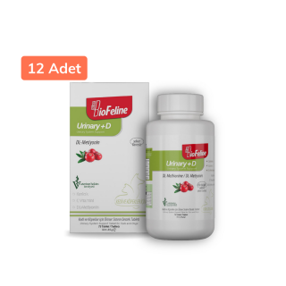 BioFeline Kedi ve Köpekler için Üriner Sistemi Destekleyici Tablet (75 Tablet) 12 Adet