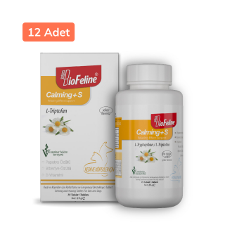 BioFeline Kedi ve Köpekler için Sakinleştirici Tablet (75 Tablet) 12 Adet