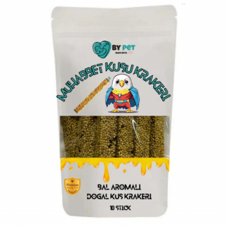 Bypet Premium Seri Bal Aromalı Muhabbet Kuşu Krakeri 10 Adet