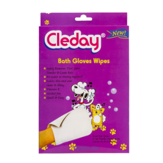 Cleday Kedi ve Köpek Islak Yıkama Banyo Eldiveni 6'lı Kutu