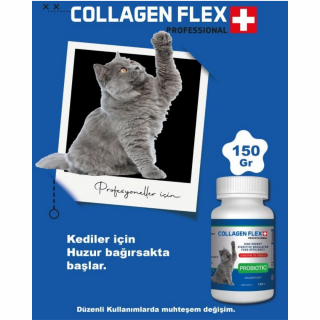 CollagenFlex Kediler için Probiyotik Toz 150 gr 10'lu Paket