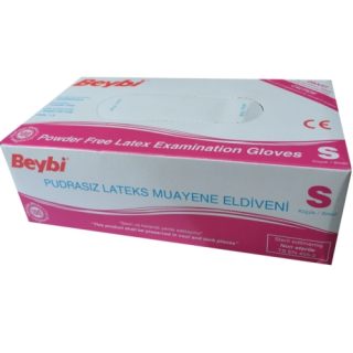 Beybi Lateks Eldiven Pudralı Small 100'lü  10 Kutu