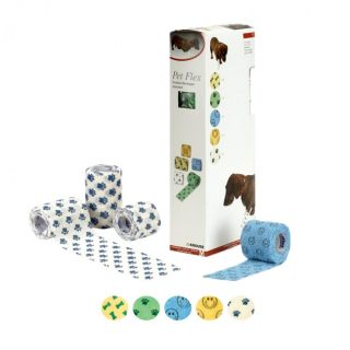 Pet Flex Kendinden Yapışkanlı Desenli Bandaj 10 cm x 4,5 m