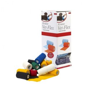 Kruuse Vet-Flex Kendinden Yapışkanlı Bandaj Karışık Renkli 10cm x 4,5 m