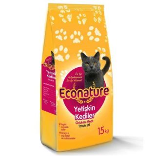 Econature Yetişkin Tavuklu Kedi Maması 15 kg