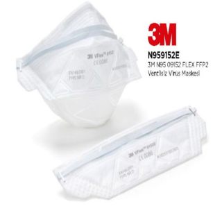 3M Ventilsiz Maske N95 FFP2 5'li
