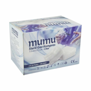 Mumu Nonsteril Spanç  8 Kat 7,5 x 7,5 cm 100'lü