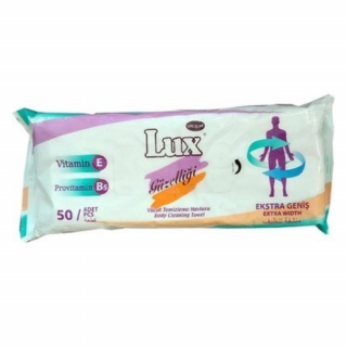 Lüx Vücut Temizleme Havlusu 50'li