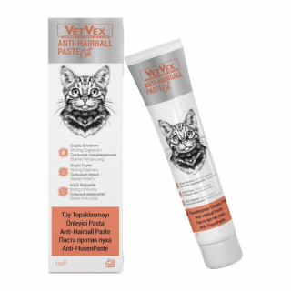 Vetvex Kedi İçin Anti Hairball Pasta Tüy Topaklaşmayı Önleyici Malt 100 gr