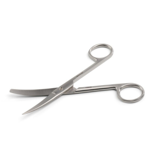 Kruuse Cerrahi Makas Eğri 14 cm Künt - Sivri