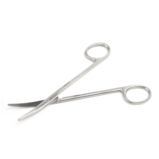 Kruuse Metzenbaum Makas 14,5 cm Künt / Künt Eğri