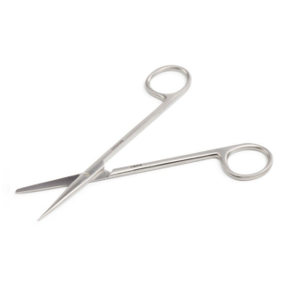Kruuse-Vet Metzenbaum Makas 14,5 cm Künt / Sivri Düz