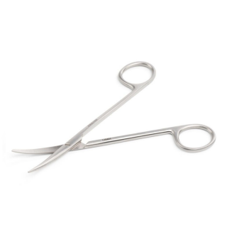 Kruuse-Vet Metzenbaum Makas 14,5 cm Künt / Sivri Eğri