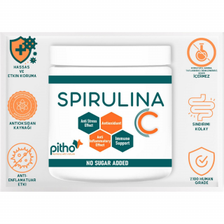 Pitho Spirulina C Bağışıklık Desteği 50 gr Toz