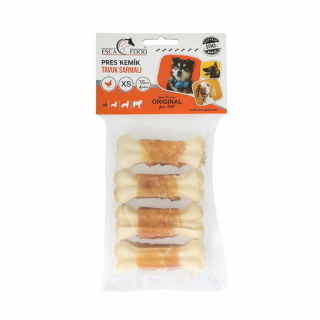 Esca Food Tavuklu Pres Kemik 7 cm 4'lü 100 gr