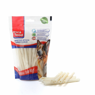Esca Food Beyaz Burgu Kemik 12 cm 250 gr 50'li Paket