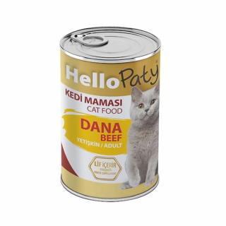 Hello Paty Dana Etli Yetişkin Kedi Konserve Maması 24 Adet x 415 gr