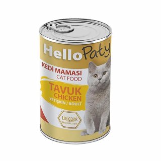 Hello Paty Tavuk Etli Yetişkin Kedi Konserve Maması 24 Adet x 415 gr