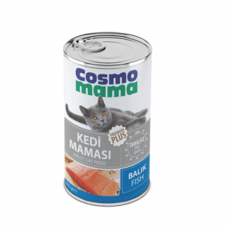 Cosmo Mama Balık Etli Yetişkin Konserve Kedi Maması 12 Adet x 415 gr