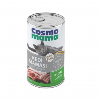 Cosmo Mama Kuzu Etli Yetişkin Konserve Kedi Maması 24 Adet x 415 gr