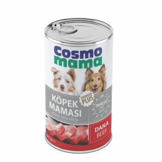 Cosmo Mama Dana Etli Yetişkin Yüksek Enerjili Konserve Köpek Maması 24 Adet x 415 gr