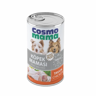 Cosmo Mama Tavuk Etli Yetişkin Konserve Köpek Maması 12 Adet x 415 gr