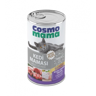 Cosmo Mama Gurme Etli Yetişkin Konserve Kedi Maması 24 Adet x 415 gr