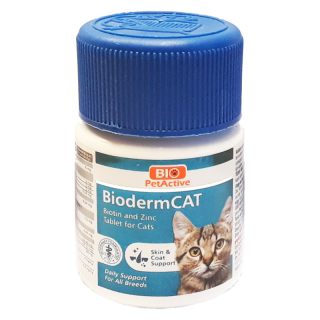 Bio Petactive Biodermcat Kediler İçin Biotin ve Çinko Tablet 100 lü