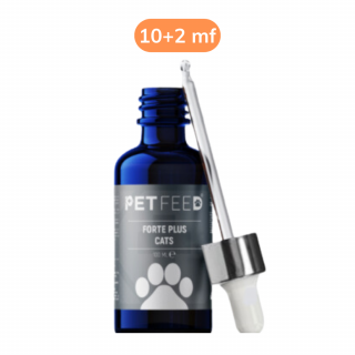 Pet Feed Forte Plus Cats 100 ML (Kedi İçin Tüy Sağlığı - Tüy Dökülmesi Önleyici Damla) 10+2 mf