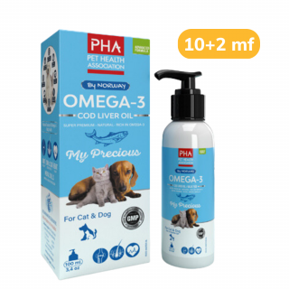 PHA Omega-3 Kedi ve Köpekler için Balık Yağı(Norveçten) 100 ml 10+2 MF