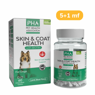 PHA Skin & Coat Health(Köpek Cilt ve Tüy Sağlığı için) 60 Tablet 5+1 MF