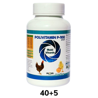 Prosel Polivitamin P-100 Kanatlılar için Multivitamin 50 gr 40+5