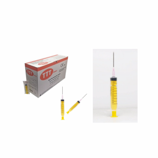 TTT Plastik Enjektör 10 ml Contalı 18G Pembe İğneli 1 Koli ( 1500 Adet )