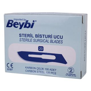Beybi Steril Bistüri Ucu No:20 100 Adet