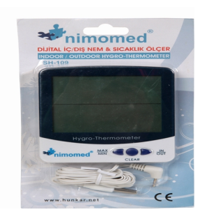 Nİmomed(SH-109) Dijital İç/Dış Nem ve Sıcaklık Ölçer