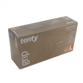 tenty grip Lateks Pudralı Muayene Eldiveni Large 100'lü  15 Kutu