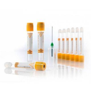 Kan Alma Tüpü Vakumlu Jelli Sarı Kapaklı 5 ml 50 Adet