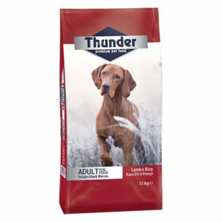 Thunder Kuzu Etli ve Pirinçli Köpek Maması 15 Kg