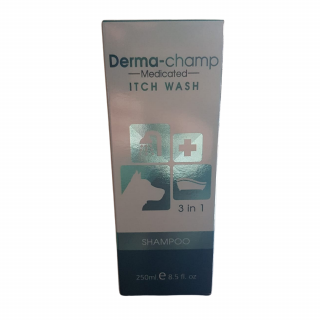 Derma-Champ Medicated Itch Wash 3 in 1 Shampoo 250 ml