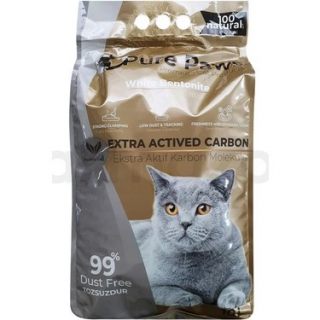 Pure Paws İnce Taneli Aktif Karbonlu Bentonit Kedi Kumu 10 lt